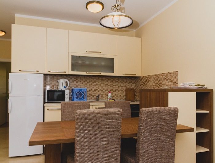 Exclusive two-bedroom apartment with seaview and pool on roof in Rafailovići, 59 m²