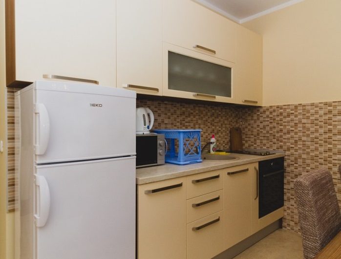 Exclusive two-bedroom apartment with seaview and pool on roof in Rafailovići, 59 m²