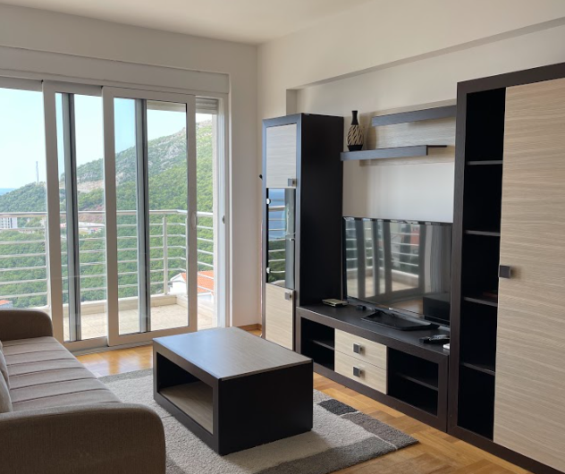 Two-bedroom apartment in Ivanovići with seaview and sauna, 78 m²